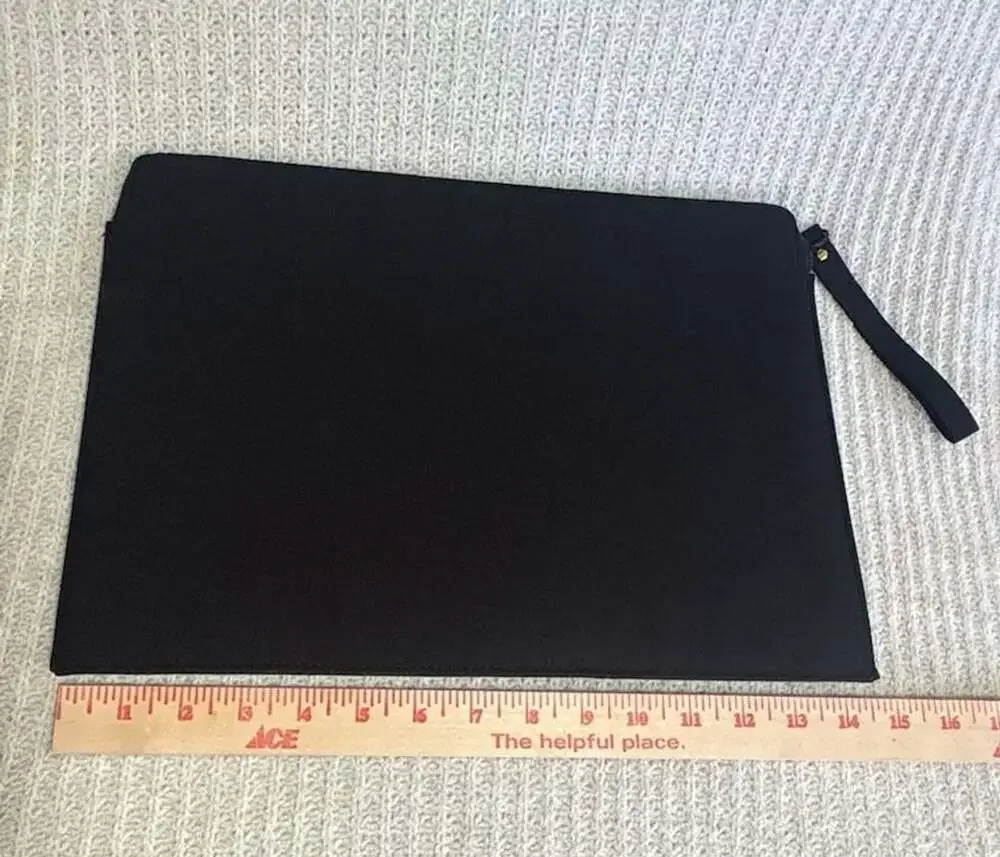 Valentino Black Laptop Case / Pouch with Wrist Strap